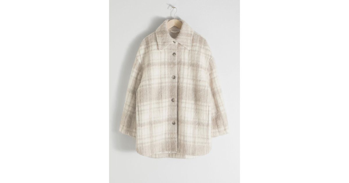plaid overshirt jacket