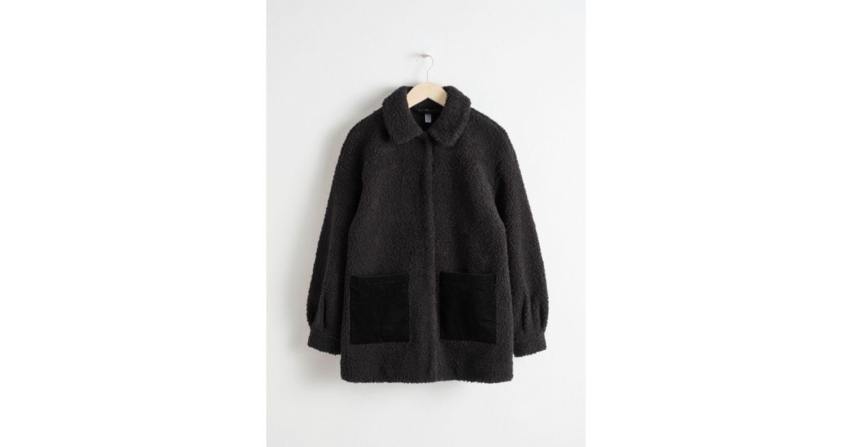 faux shearling workwear jacket