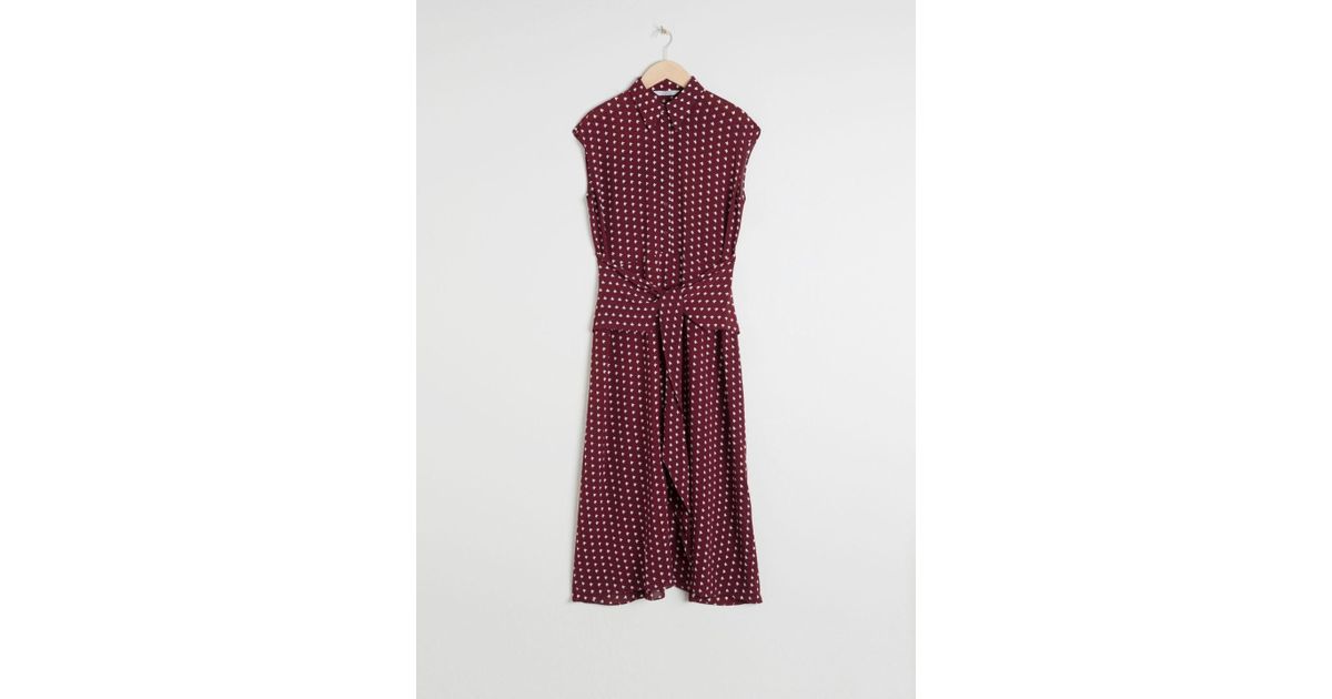 and other stories waist knot midi dress
