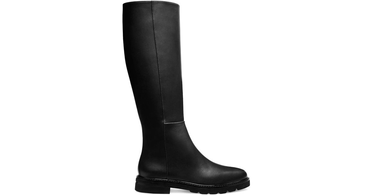 Stuart Weitzman Donna To-the-knee Zip Boot The Sw Outlet in Black | Lyst