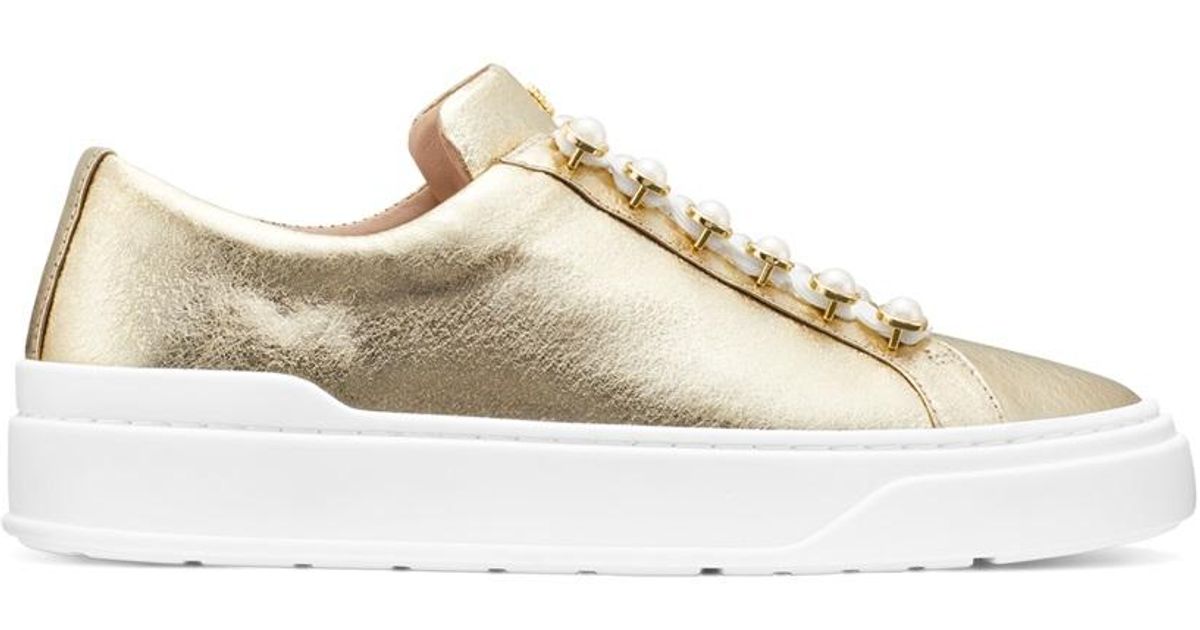 excelsa leather sneaker stuart weitzman