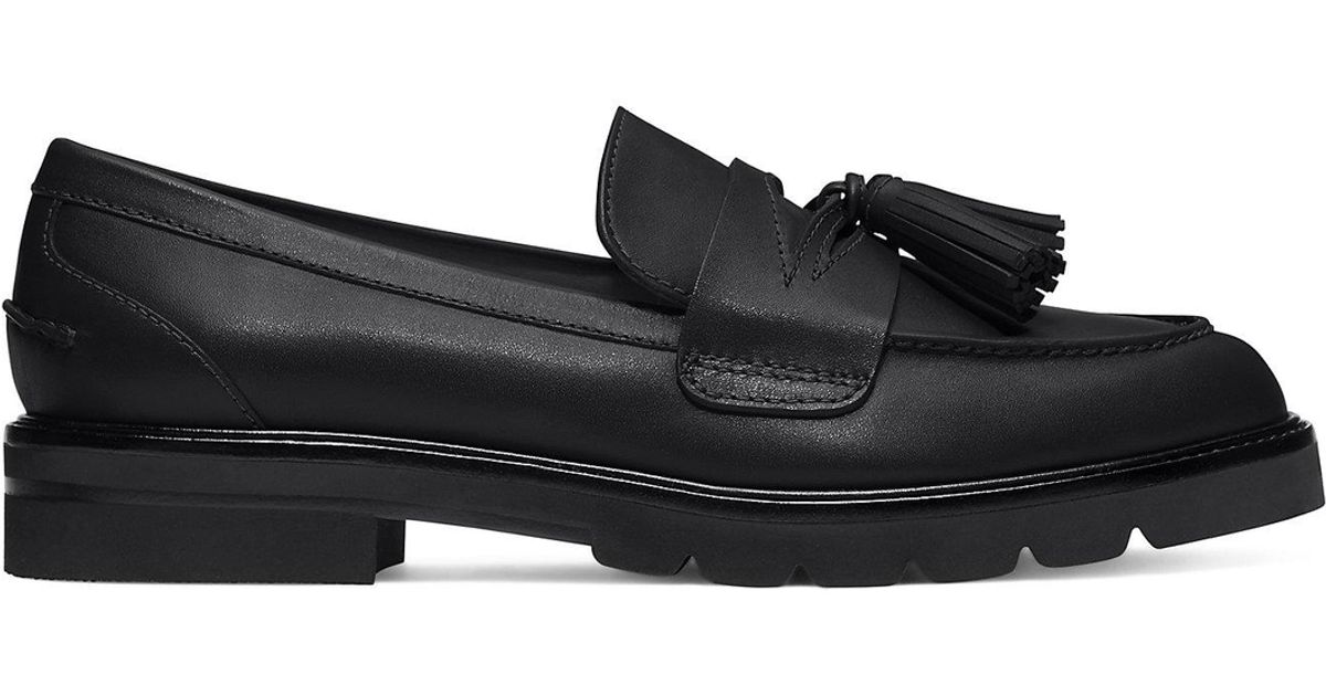 Stuart Weitzman Adrina Loafer The Sw Outlet in Leather (Black) | Lyst