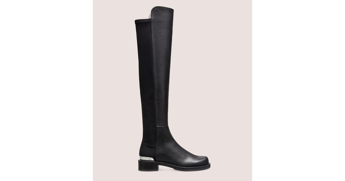 Stuart Weitzman 5050 Bold Logo Boot Over-the-knee Boots in Black | Lyst