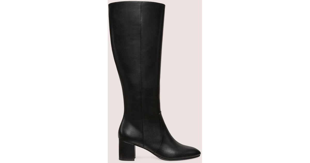 Stuart Weitzman Ariana 60 Zip Boot in Black | Lyst