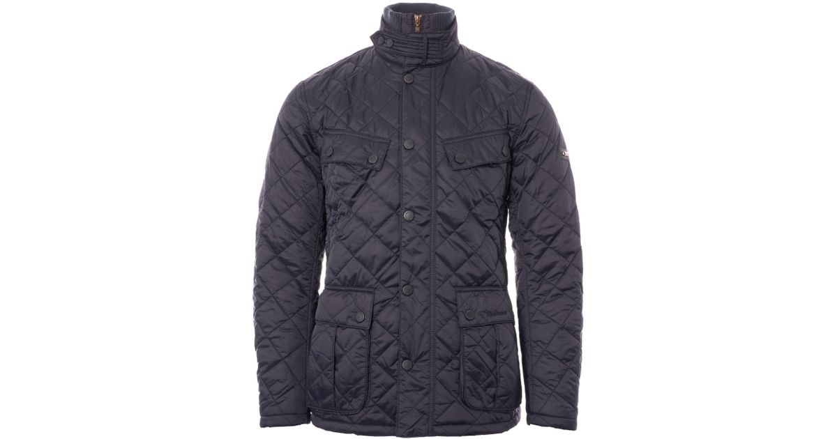 Barbour Windshield Tailored Fit Quilted Jacket Navy in Blue for Men