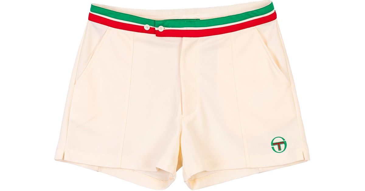 Sergio Tacchini Synthetic Jimmy Tennis Shorts Gardenia for Men Lyst UK