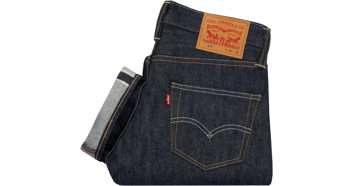 Top 70+ imagen levi's 511 selvedge jeans - Thptnganamst.edu.vn