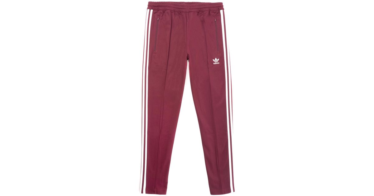 beckenbauer track pants maroon