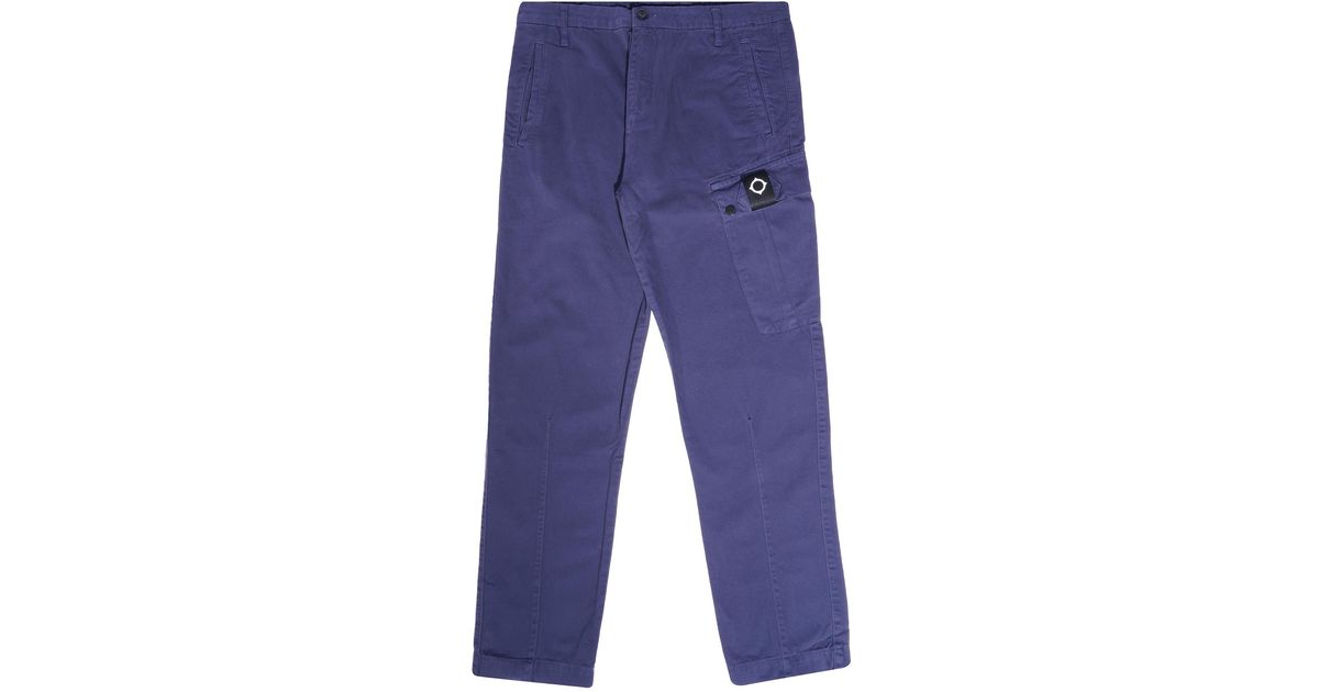 Ma Strum Gd Tapered Fit Cargo Trousers in Blue for Men Lyst UK