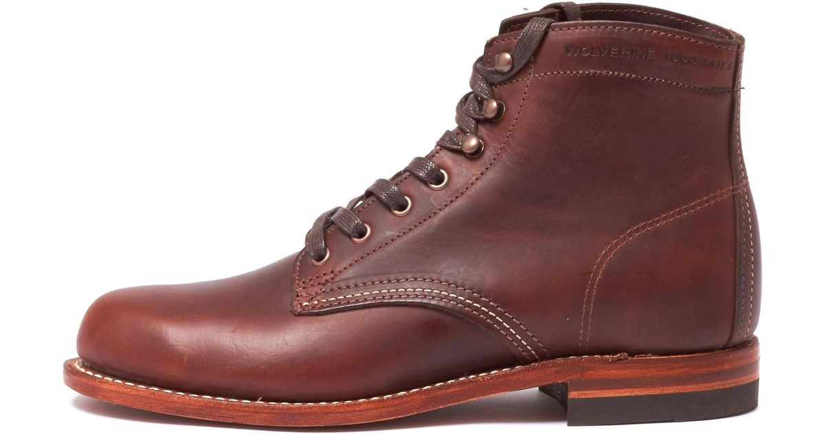 wolverine boots brown