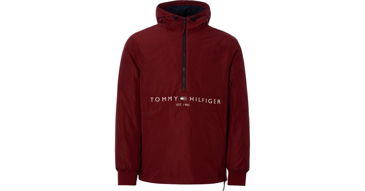 tommy hilfiger padded logo anorak