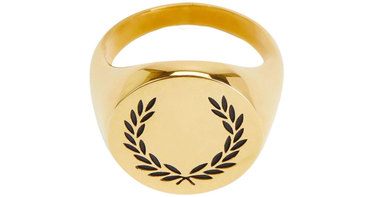指輪・リング FRED PERRY Laurel Wreath Ring 5FT0024 Fred Perry Silver Laurel Wreath Ring Fred Perry