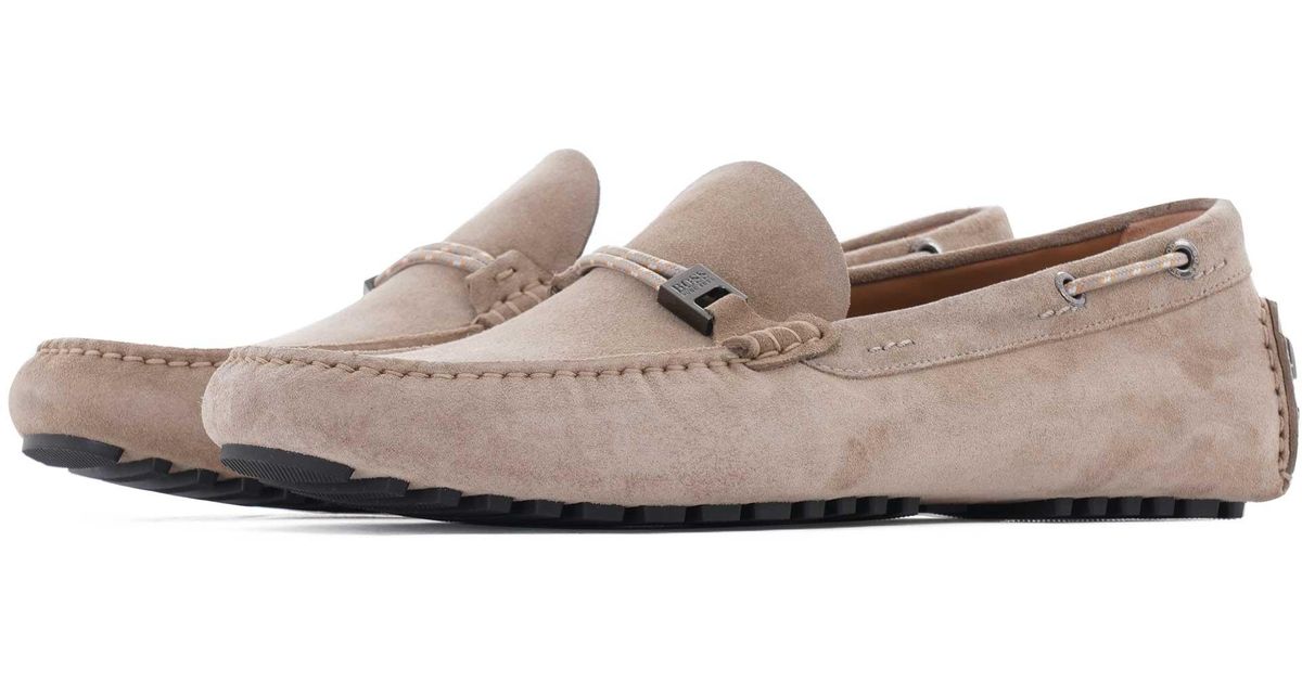 BOSS by HUGO BOSS Driver Moccasins in Natural for Men | Lyst Australia