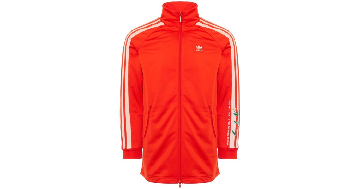 adidas long track jacket