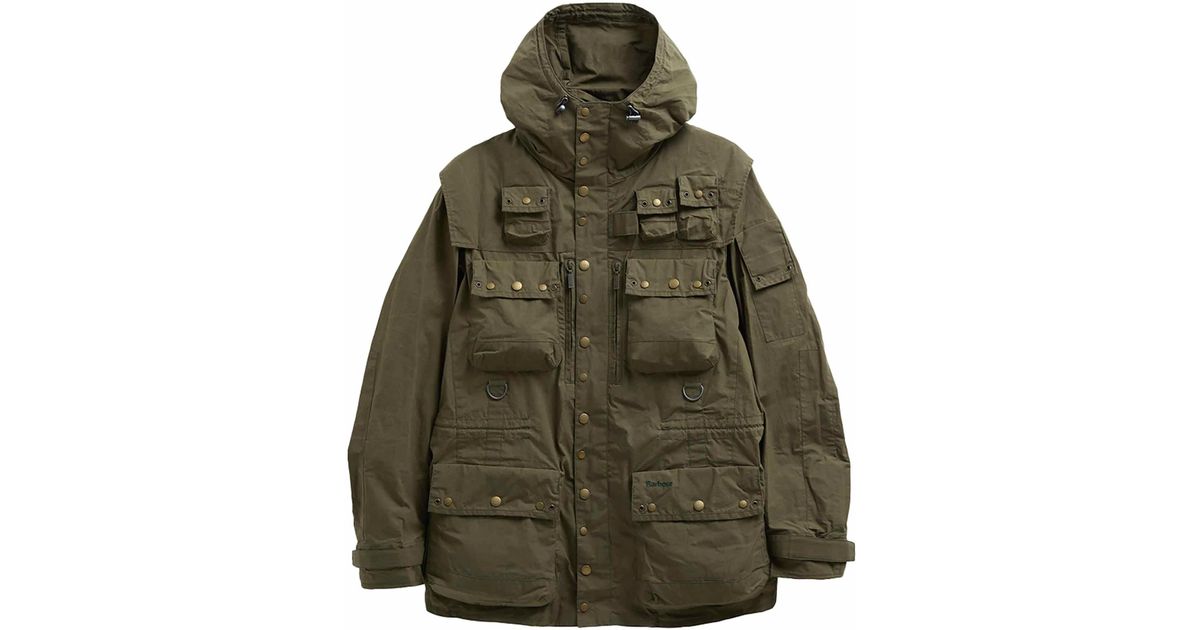 Barbour X Tokito Field Utility Casual Jacket in Green for Men