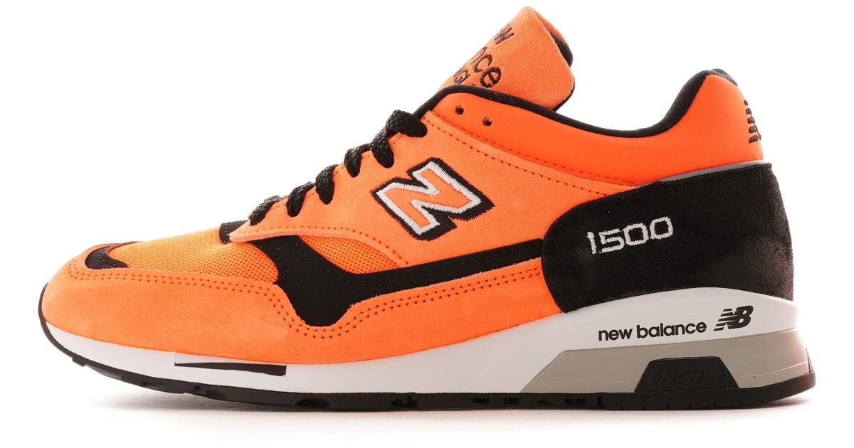 New Balance Suede Made In The Uk 1500 - Orange / Black for Men - Lyst