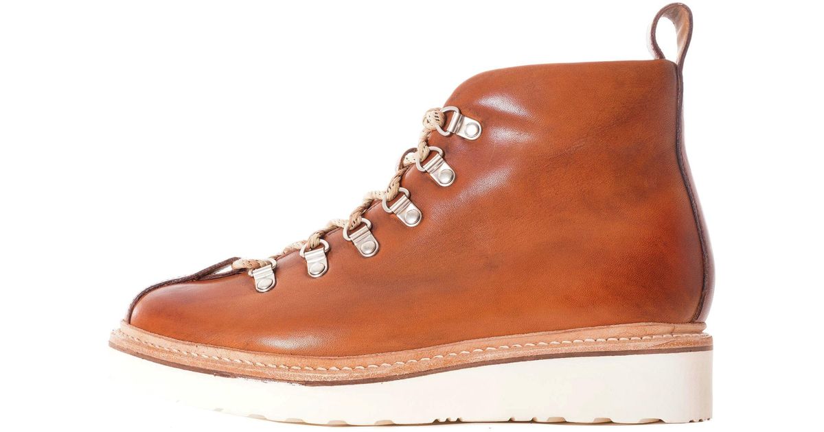 Grenson Leather Bobby Boot in Tan (Brown) for Men - Lyst