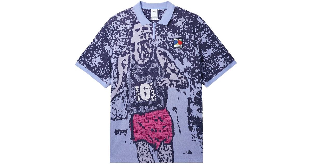 PUMA X Butter Goods Polo Shirt in Blue for Men | Lyst