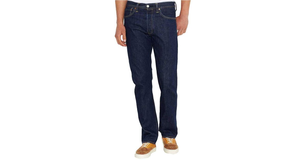 levis 501 one wash dark blue