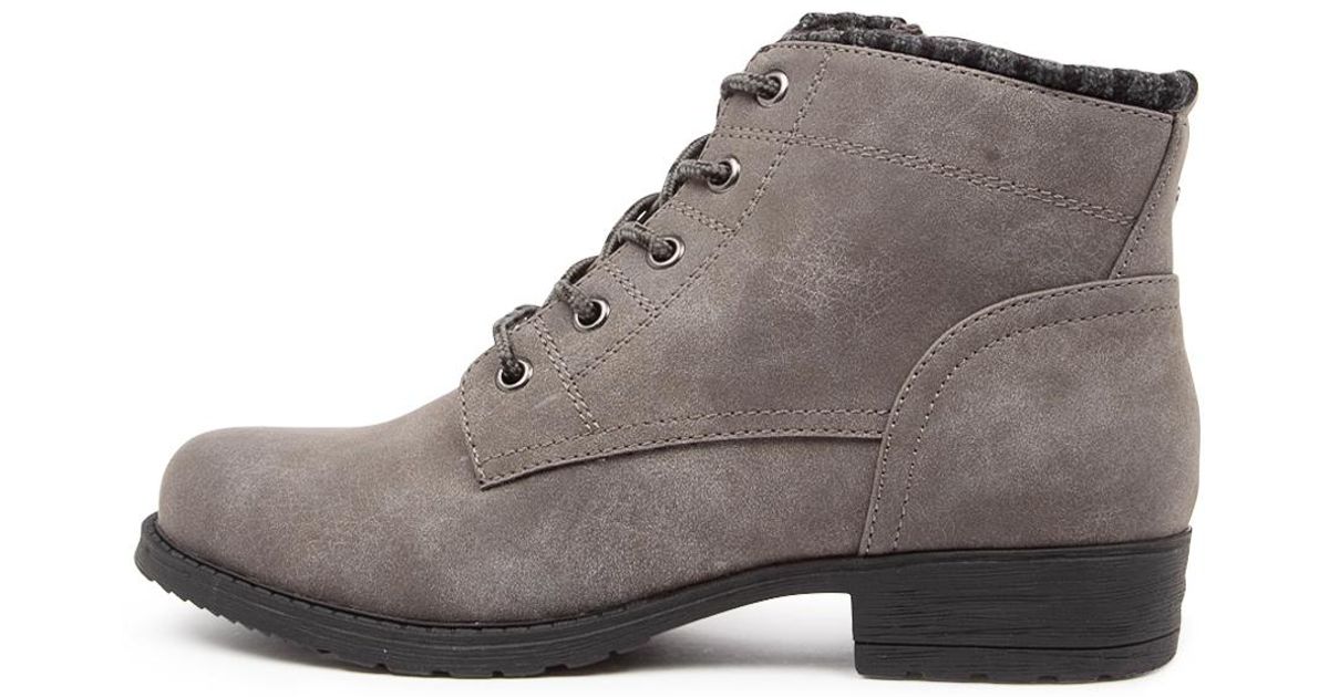 I LOVE BILLY Camber Il Boots in Grey (Grey) | Lyst Australia