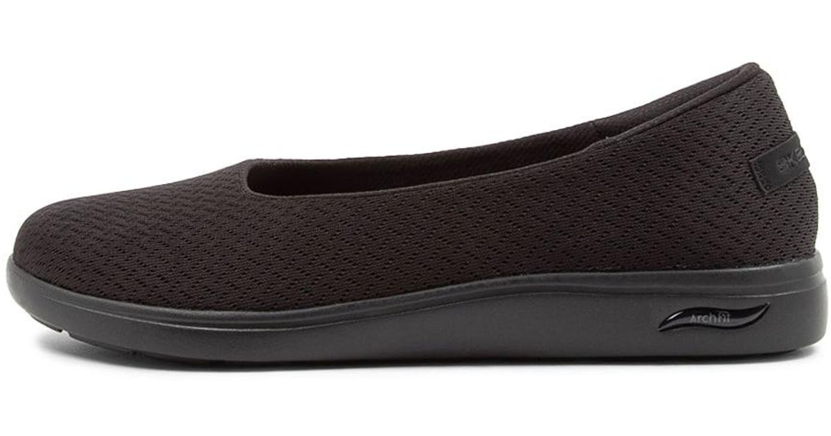 Skechers 136552 Arch Fit Uplift Sk Black Black Sneakers | Lyst Australia