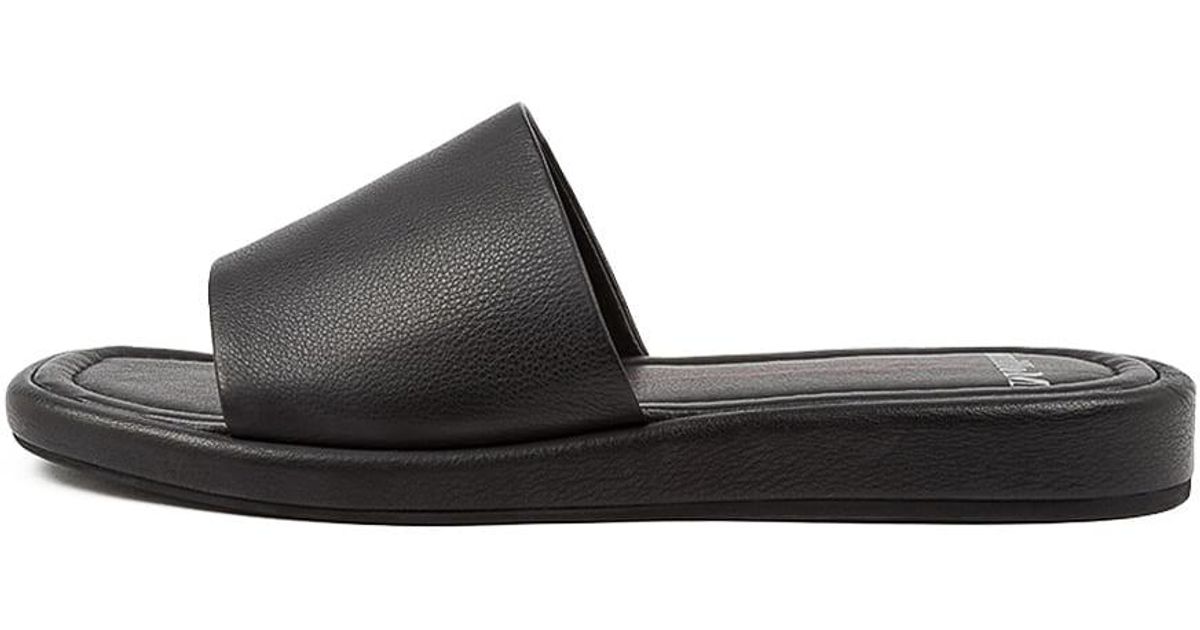 MOLLINI Leather Raja Mo Black Black Sole Sandals | Lyst Australia