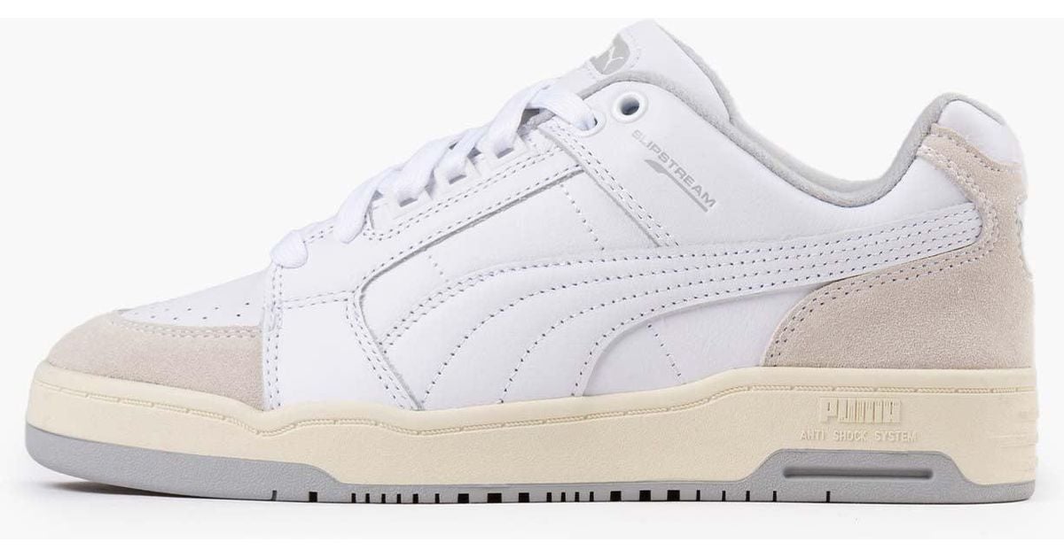PUMA Leather Slipstream Lo Retro in White for Men Lyst UK