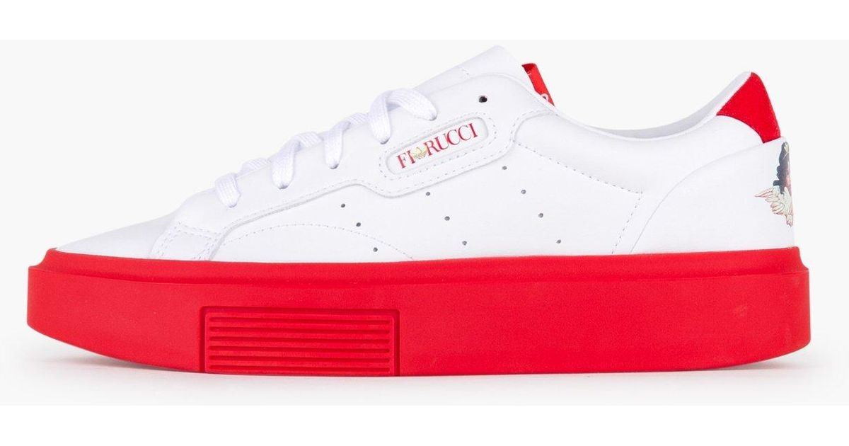 adidas Originals Lace Adidas Sleek Super in Red - Lyst