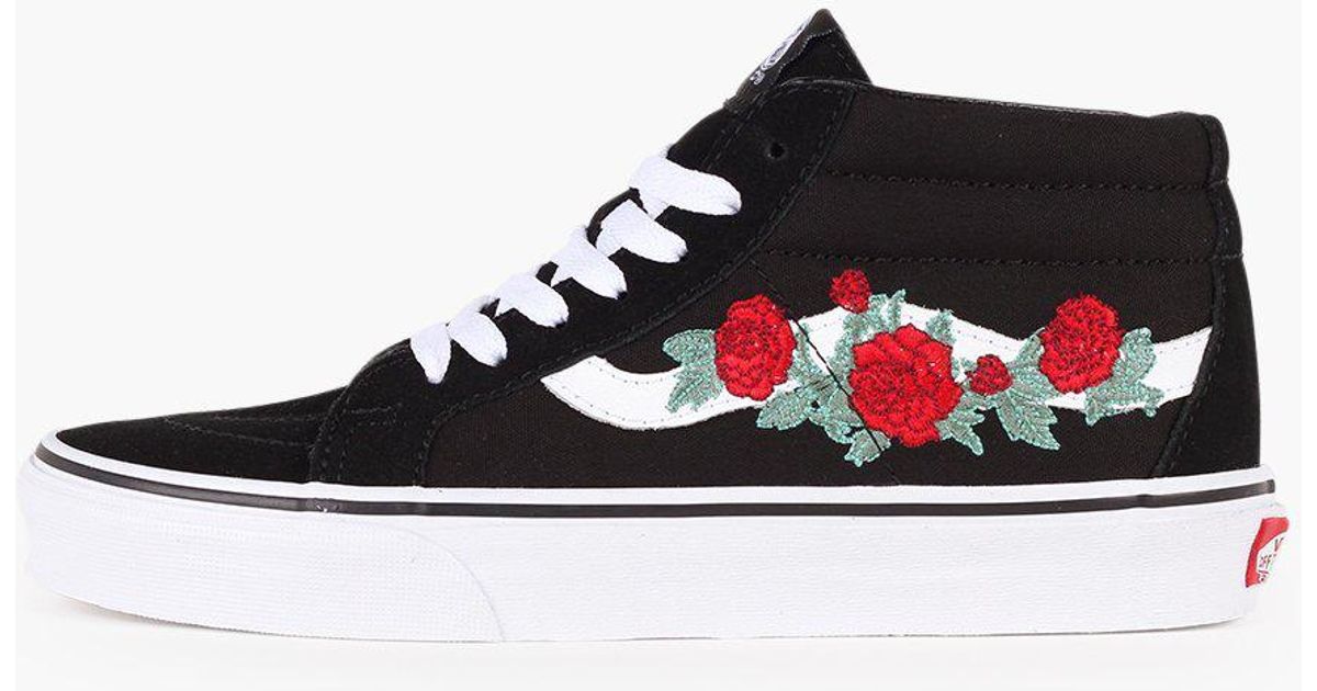 vans sk8 mid rose skate shoe cheap online
