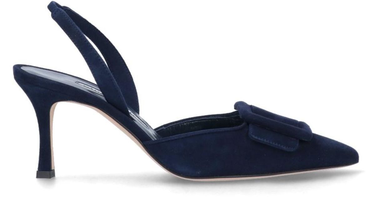 Manolo Blahnik 'maysli' Slingback Pump in Blue for Men | Lyst