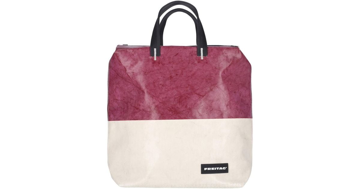 FREITAG F201 PETE Authentic CLASSIC White/Red PVC BACKPACK
