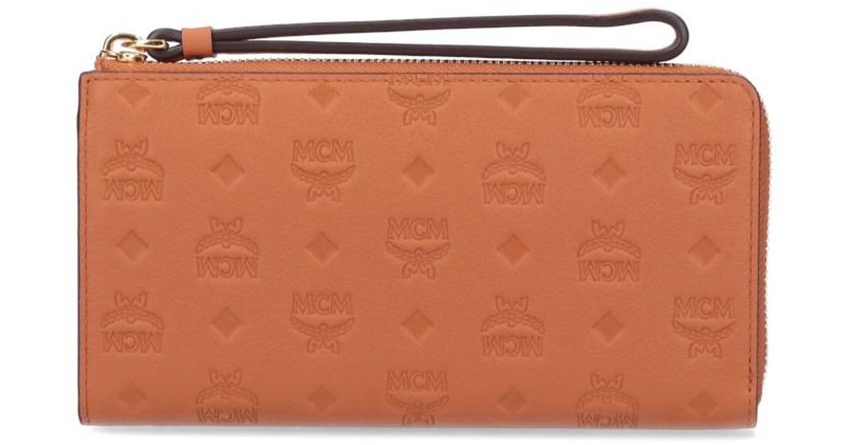 MCM 'aren' Monogram Wallet in White Lyst