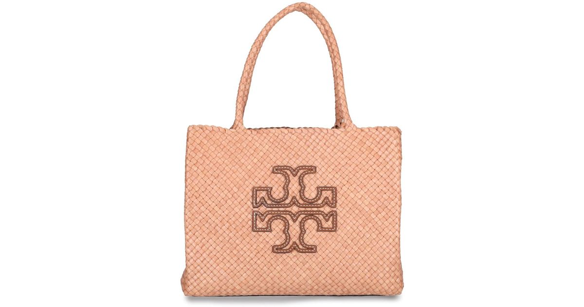 Tory Burch 'mcgraw Dragon Woven' Tote Bag in Pink | Lyst