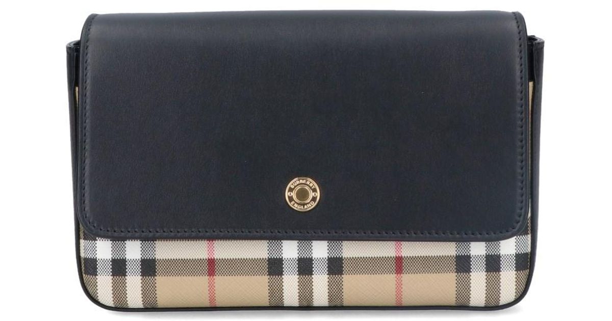 Burberry 'hampshire' Crossbody Bag in Blue Lyst