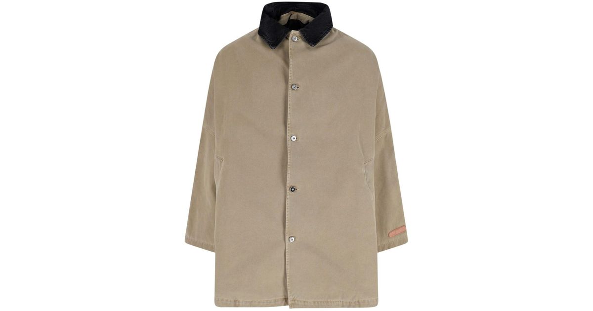 PDF Cotton Jacket in Natural for Men | Lyst