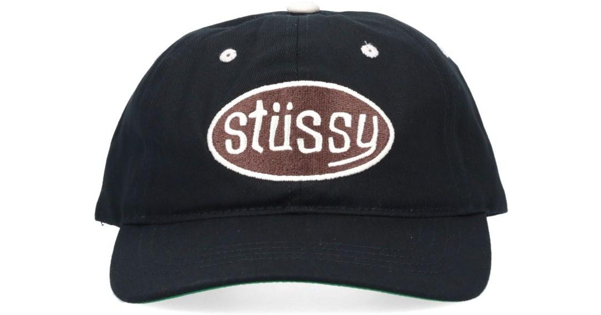 Stussy Pitstop Low Pro Baseball Cap in Black for Men | Lyst