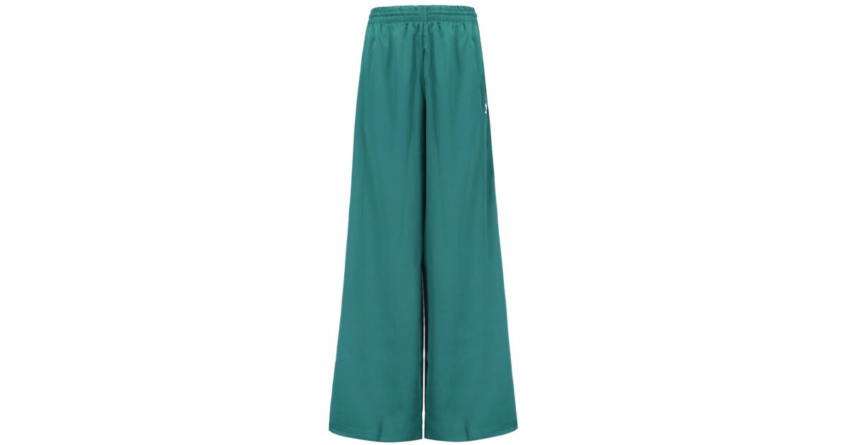 【adidas】SATIN WIDE LEG TRACK JOGGERS ジョガーパンツ Jogger Pants adidas Satin Wide Leg Joggers Black | Footshop