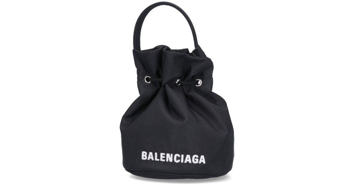 Balenciaga wheel xs drawstring bucket bag hot sale