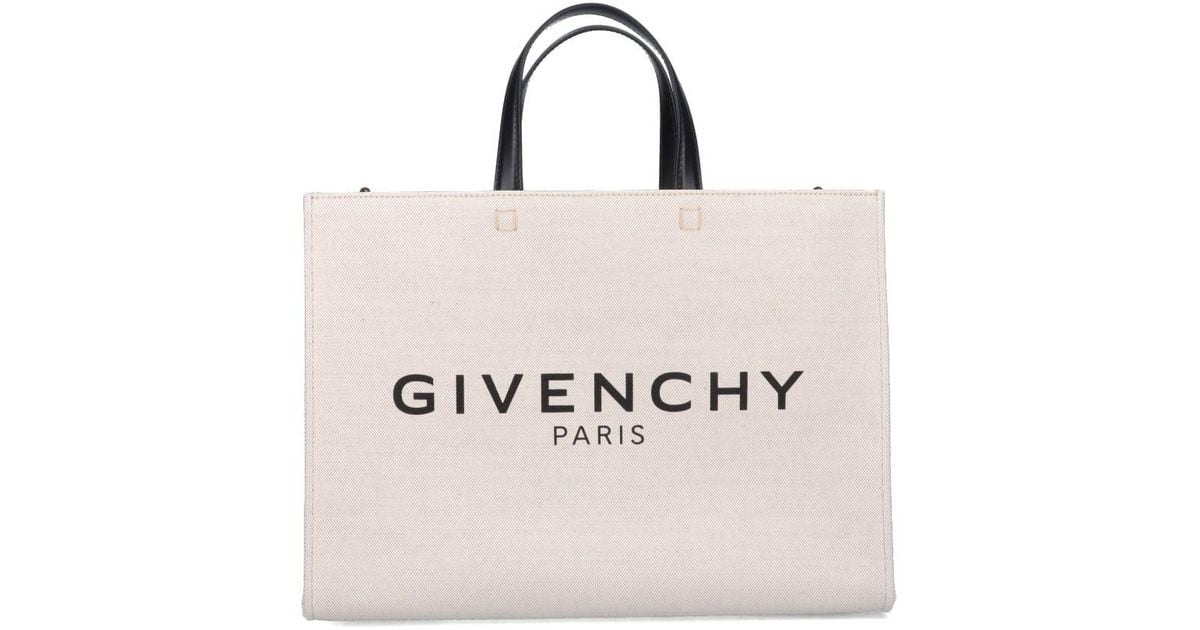 Givenchy Medium Tote Bag 'g' in Natural | Lyst