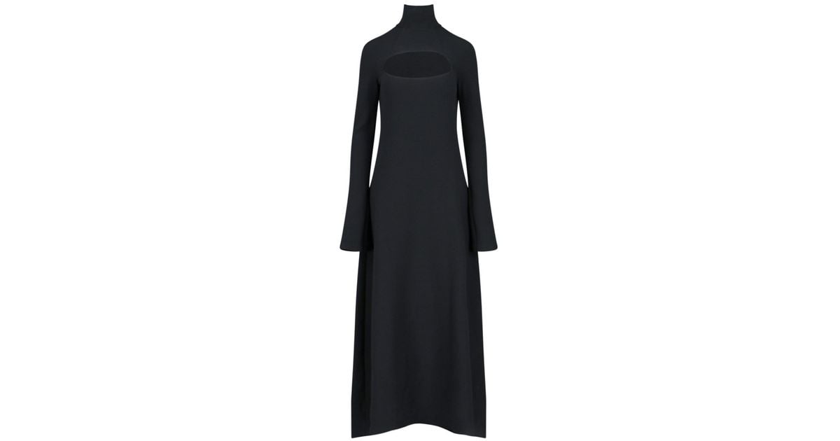 A.W.A.K.E. MODE Cutout Detail Dress in Black | Lyst
