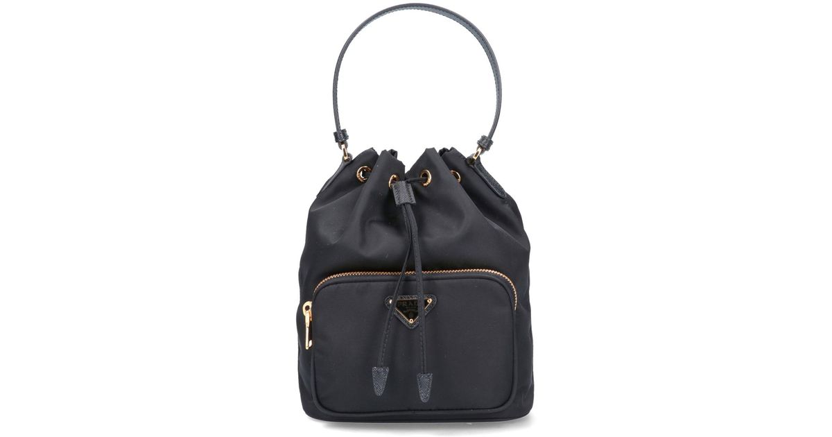 Prada 'duet' Shoulder Bag in Black Lyst