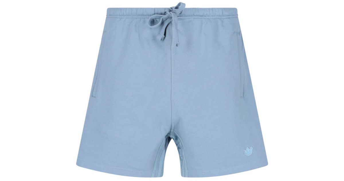 adidas Cotton 'essentials Blue Version' Shorts for Men | Lyst