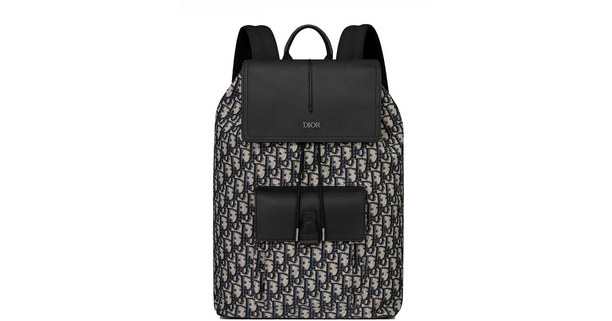 Dior Leather Motion Backpack in Black for Men Lyst