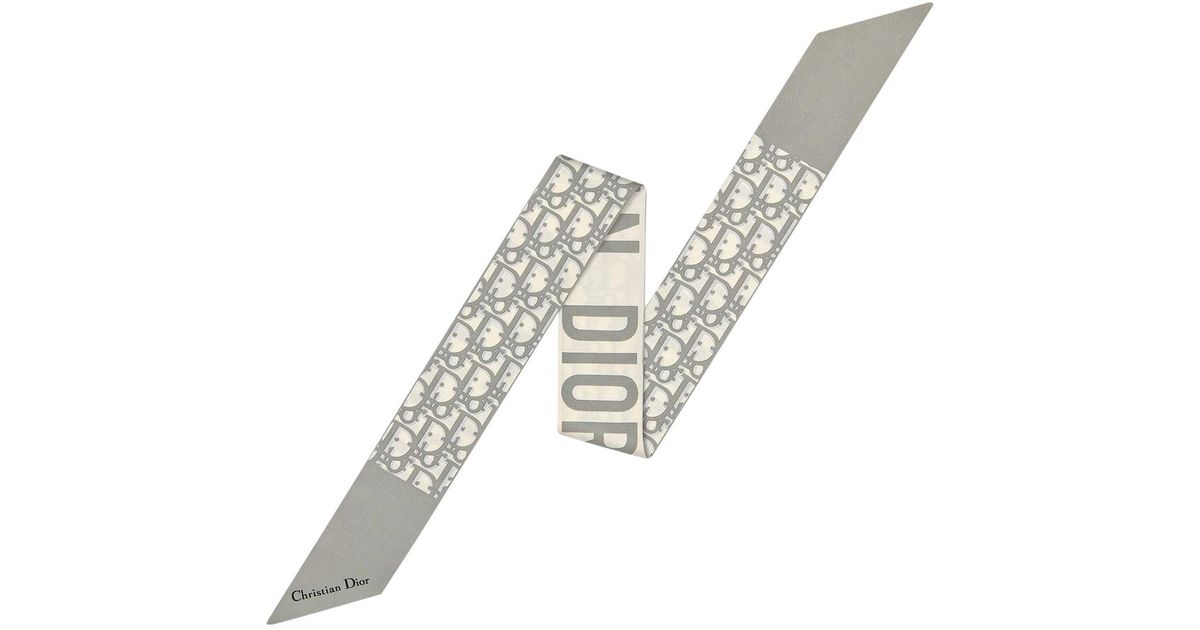 Dior Dior Oblique Mitzah Scarf in Metallic | Lyst