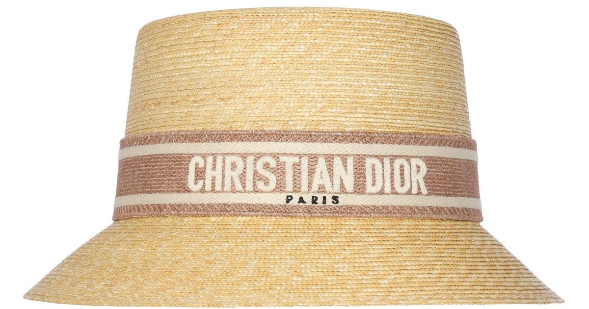 Dior Dioresort Small Brim Hat in Natural | Lyst