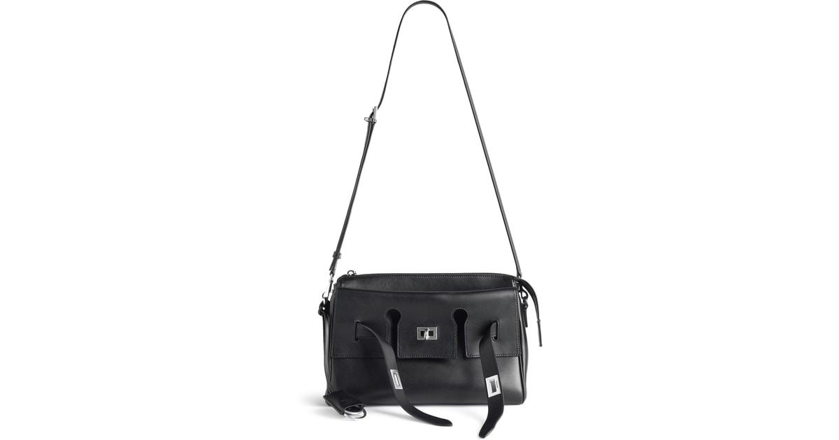 ショルダーバッグ BALENCIAGA SMALL BEL AIR ZIP-UP MESSENGER BAG IN SMOOTH CALF Balenciaga Small Bel Air Zip-up Messenger Bag In Smooth