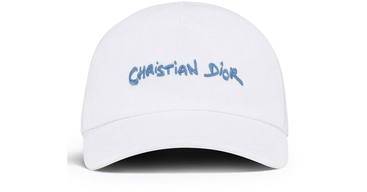 Christian Dior キャップ 白xグレー(総柄) 4202224A0023 ホワイト（白）系 Dior(ディオール) キャップ(レディース
