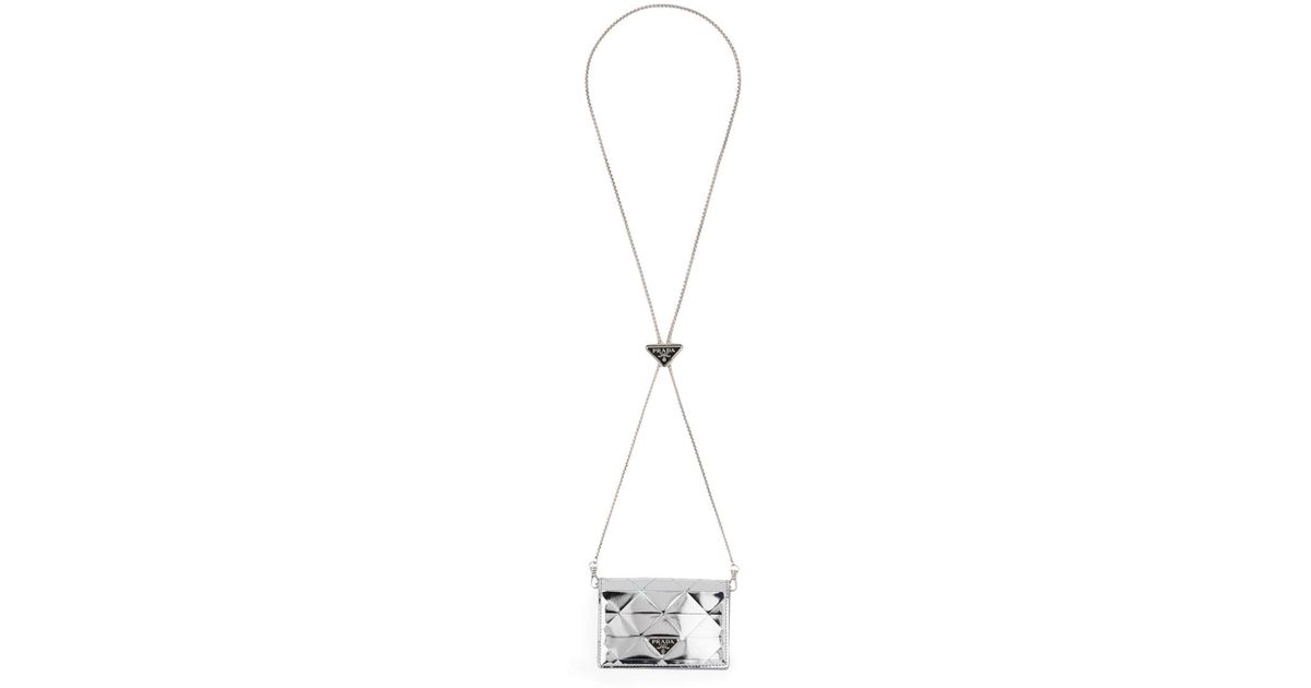 Prada Crystal-Embellished Card Holder