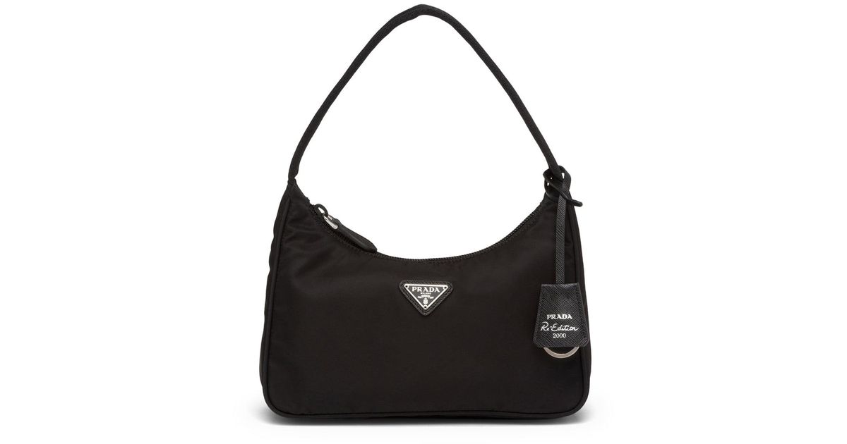 Prada Re-edition 2000 Nylon Mini Bag in Black | Lyst