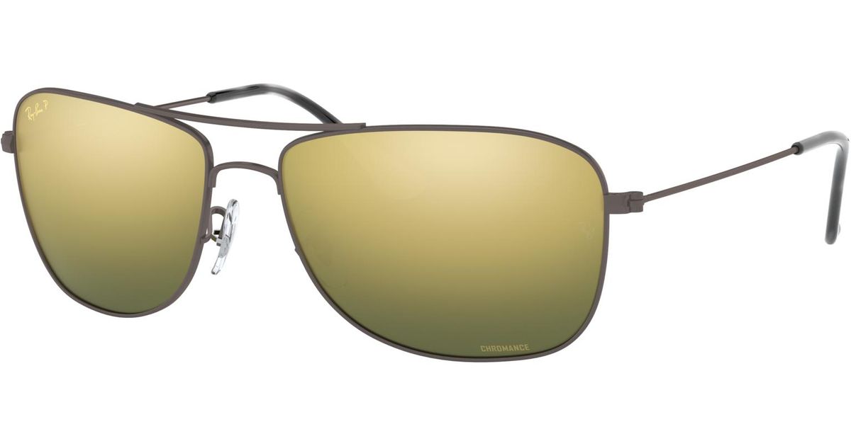 ray ban chromance green
